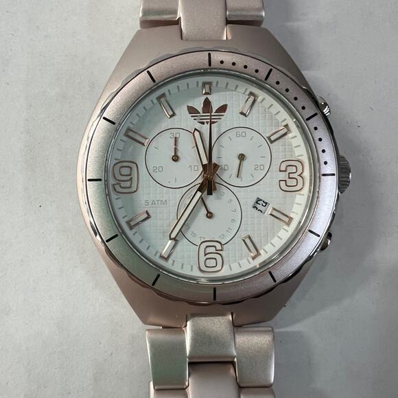 Adidas Metallic Silver Watch with White Dial - Picture 5 of 7